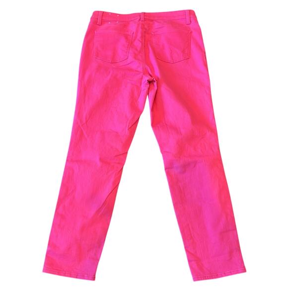 Talbots Flawless 5 Pocket Slim Ankle Pink Jeans Size 10 - Picture 3 of 9